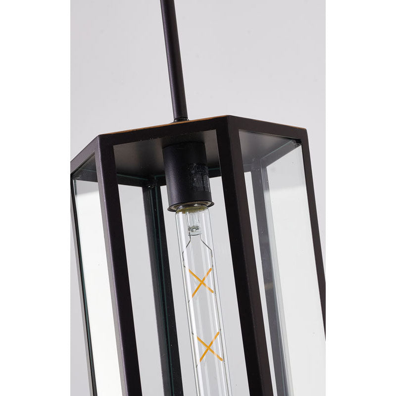 Black Glass Outdoor Pendant by Bethel - view 3
