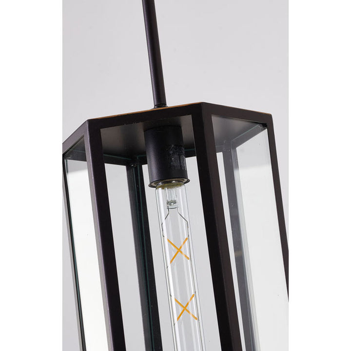 Black Glass Outdoor Pendant by Bethel - view 3