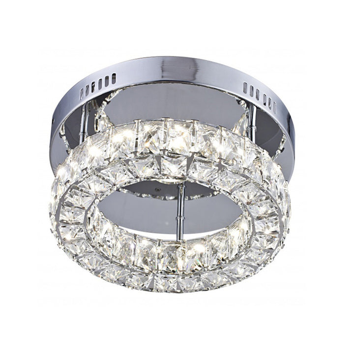 Chrome Crystal Flush Mount (KD183) by Bethel