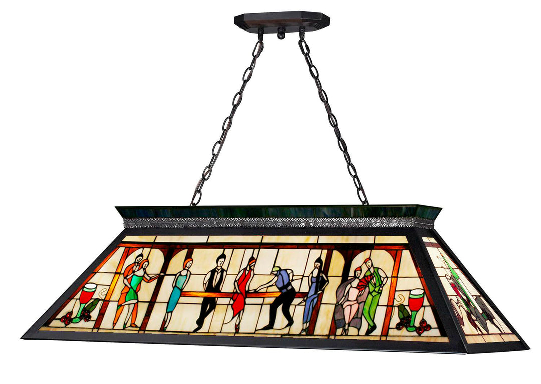 Tiffany Billiard - 4 Light Billiard Light (KD28)