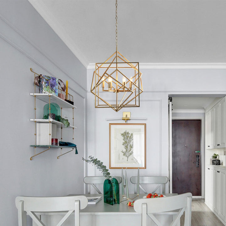 Interlocked Box Chandelier by Bethel - view 8
