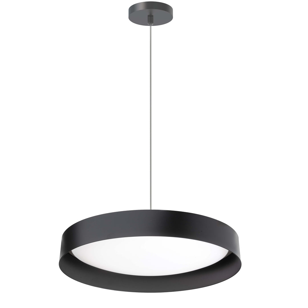 Kathleen 25W 5CCT Flush Mount (KTN-1225LEDP) in Black by Dainolite