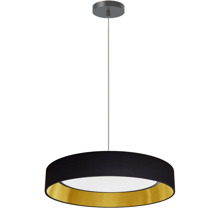 Kathleen 25W 5CCT Pendant in Black & Gold by Dainolite