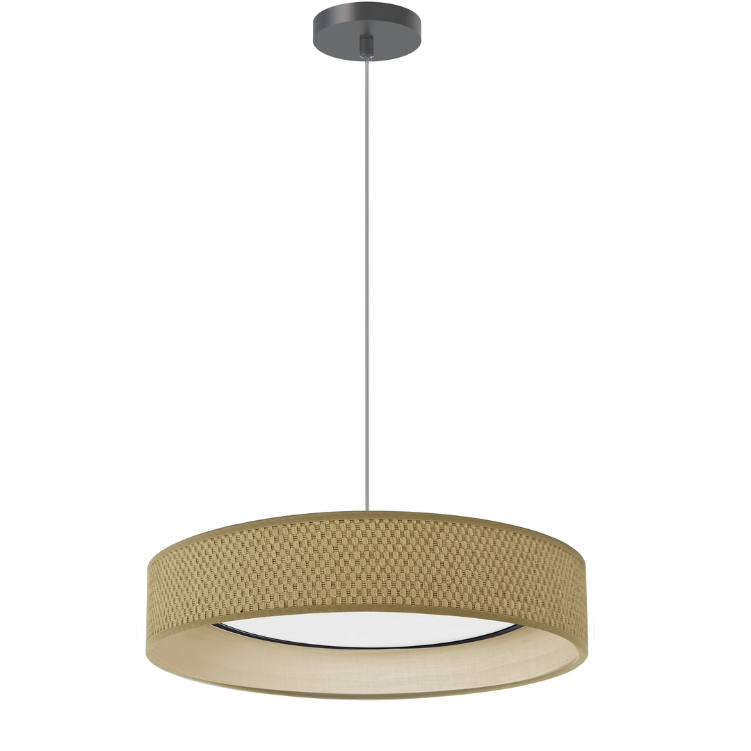 Kathleen 25W 5CCT Pendant in Natural by Dainolite