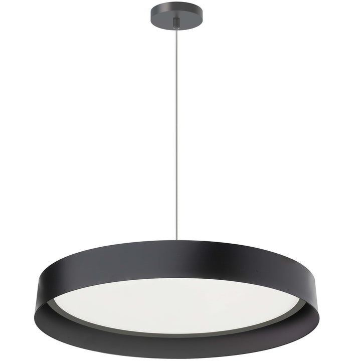 Kathleen 30W 5CCT Flush Mount (KTN-1630LEDP) in Matte Black by Dainolite