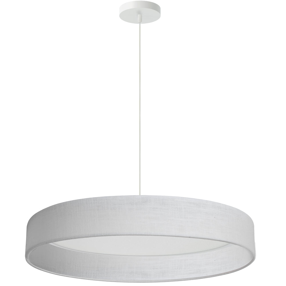 Kathleen 30W 5CCT Pendant in White by Dainolite