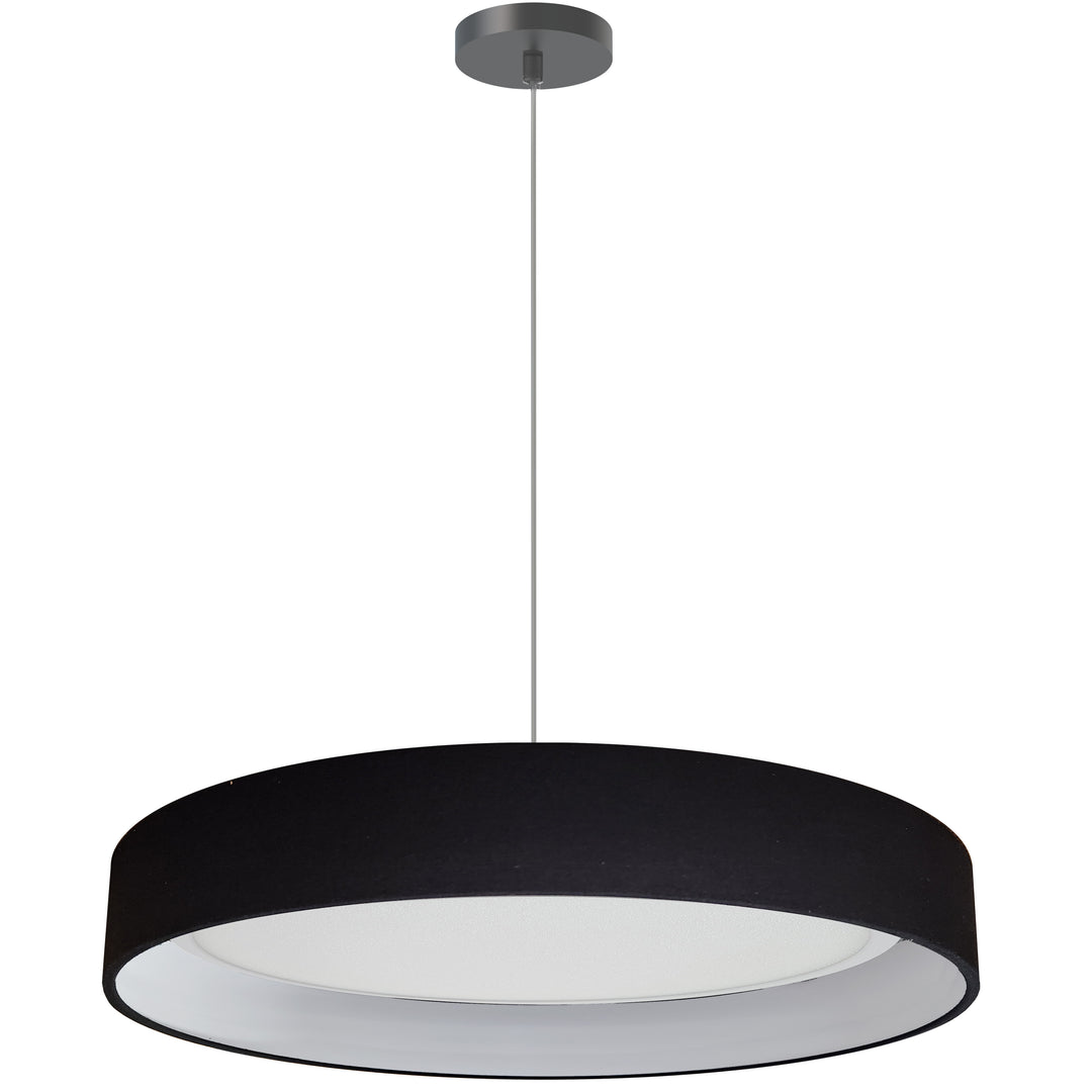 Kathleen 30W 5CCT Pendant in Black by Dainolite