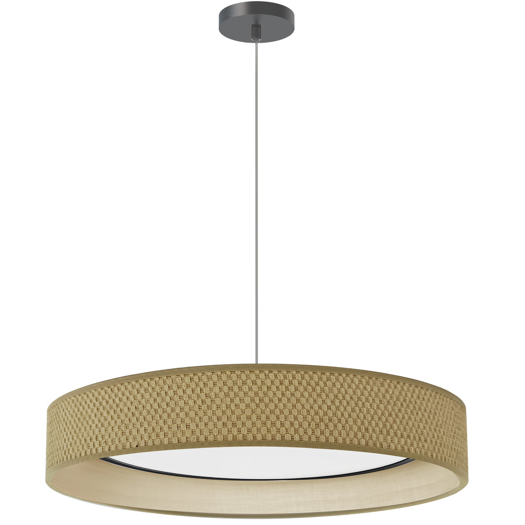 Kathleen 30W 5CCT Pendant in Natural by Dainolite