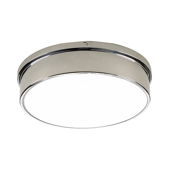 Lunette LED Flush Mount in Polished Chrome by Russell