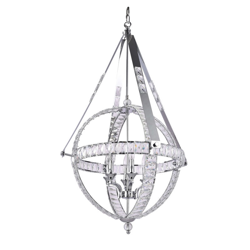 Chrome Crystal Chandelier (LA18) by Bethel - view 2