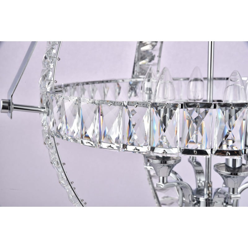 Chrome Crystal Chandelier (LA18) by Bethel - view 3