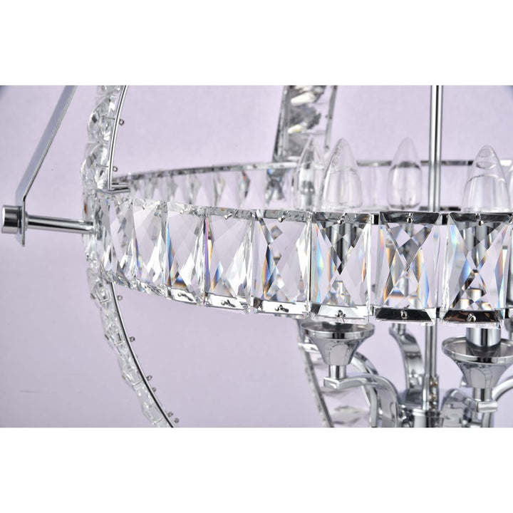 Chrome Crystal Chandelier (LA18) by Bethel - view 3