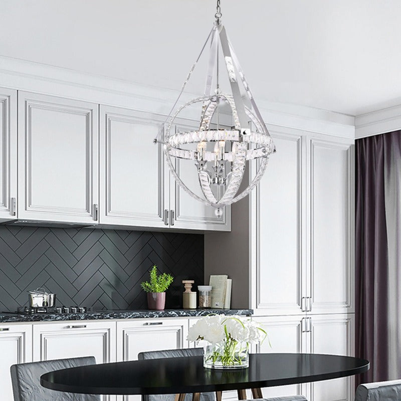 Chrome Crystal Chandelier (LA18) by Bethel - view 5