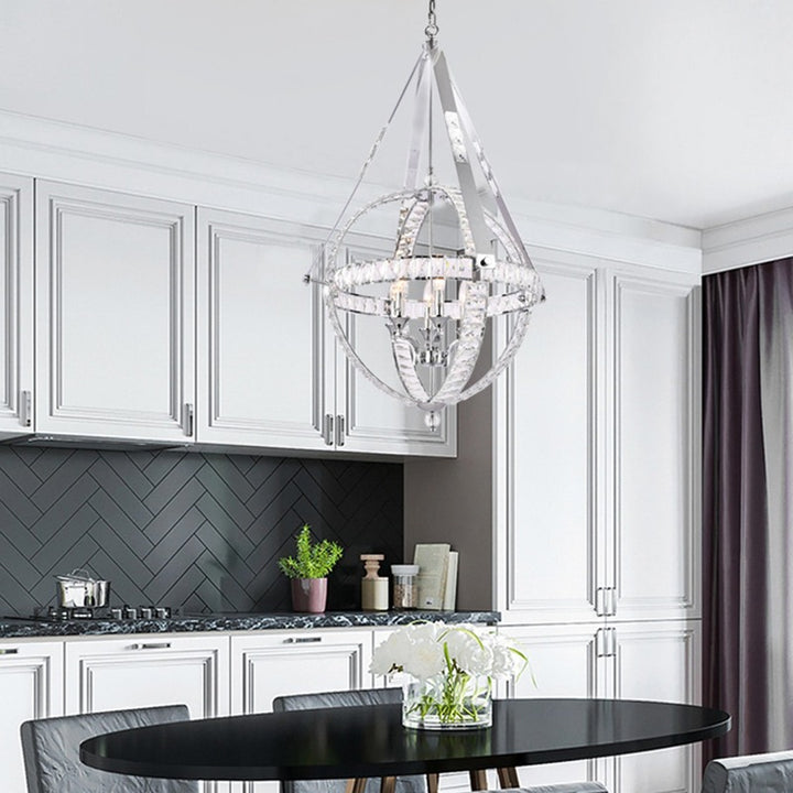 Chrome Crystal Chandelier (LA18) by Bethel - view 5