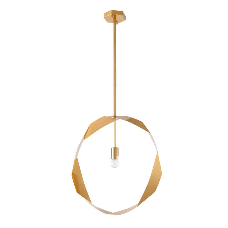 Twisted Ring Pendant Light by Bethel - view 2