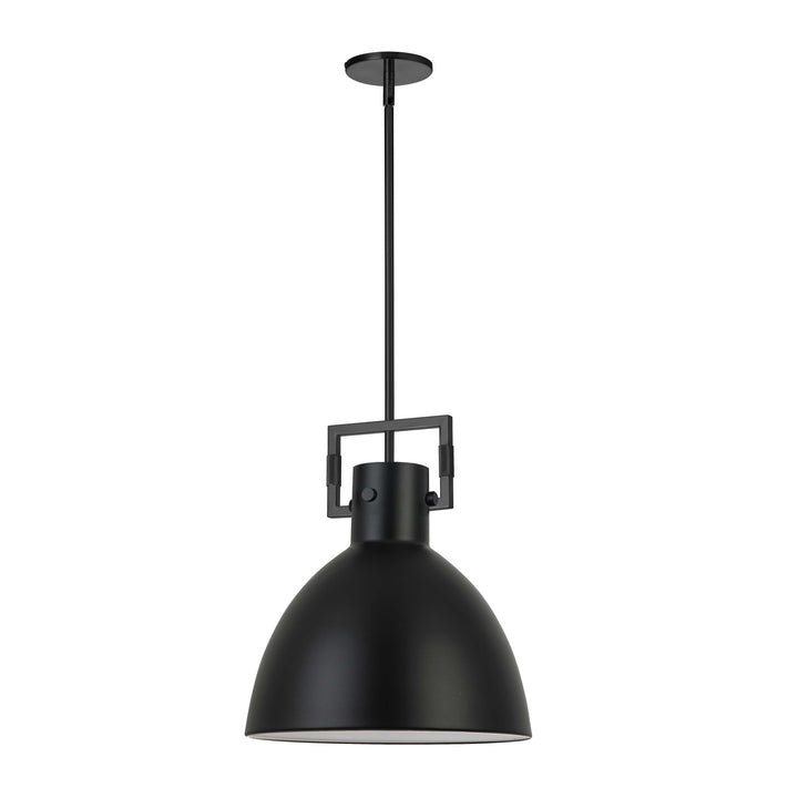 Liberty 1 Light Pendant in Matte Black by Dainolite