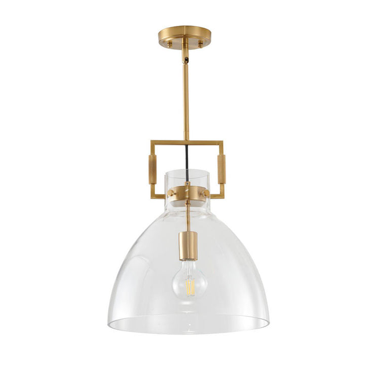 Metal Frame Pendant Light with Clear Glass Shade by Bethel - view 35