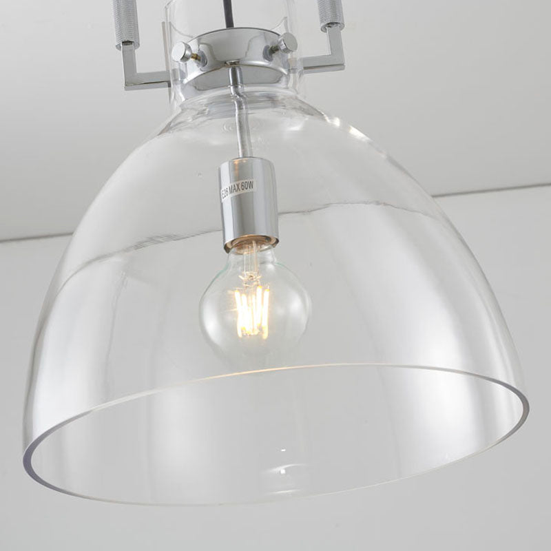 Metal Frame Pendant Light with Clear Glass Shade by Bethel - view 28