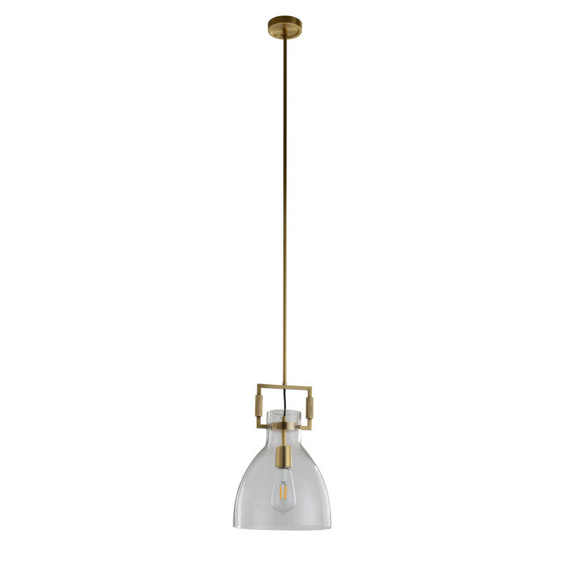 Metal Frame Pendant Light with Clear Glass Shade by Bethel - view 11