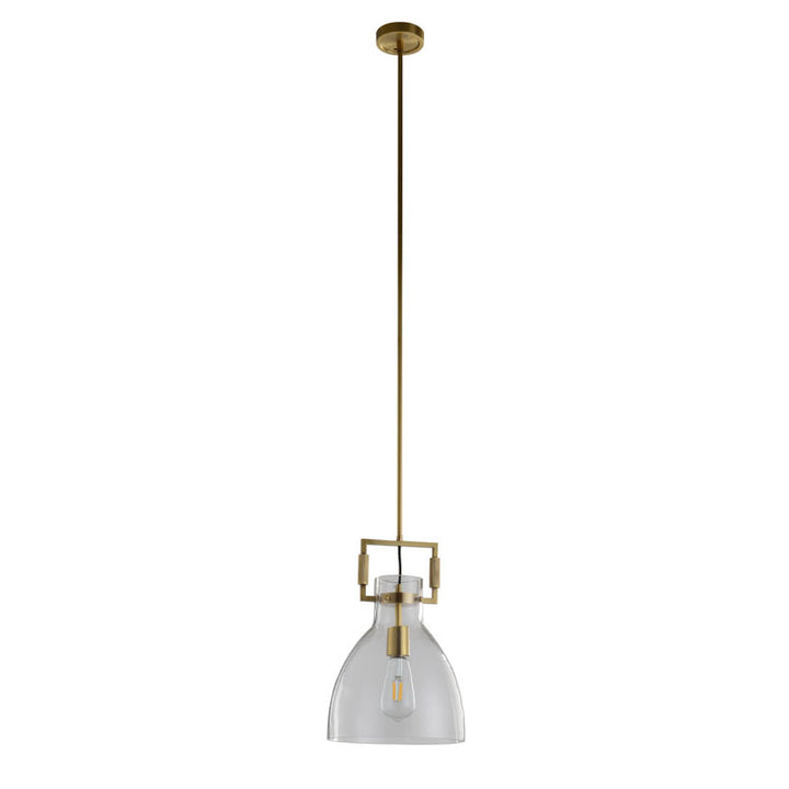 Metal Frame Pendant Light with Clear Glass Shade by Bethel - view 11