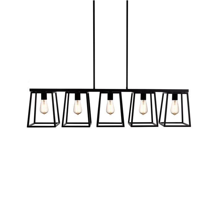 Aitkin LED 5-Light Linear Pendant by Russell - view 2