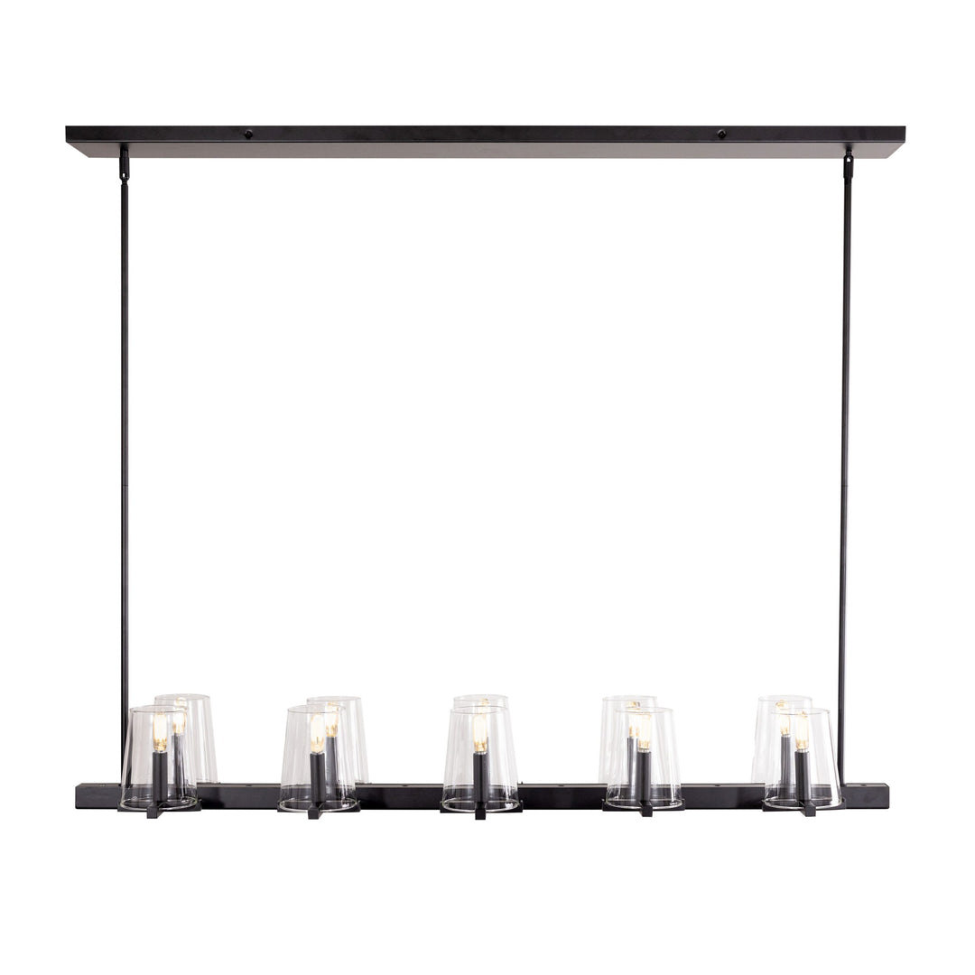 Cleo LED 10-Light Linear Pendant by Russell - view 2