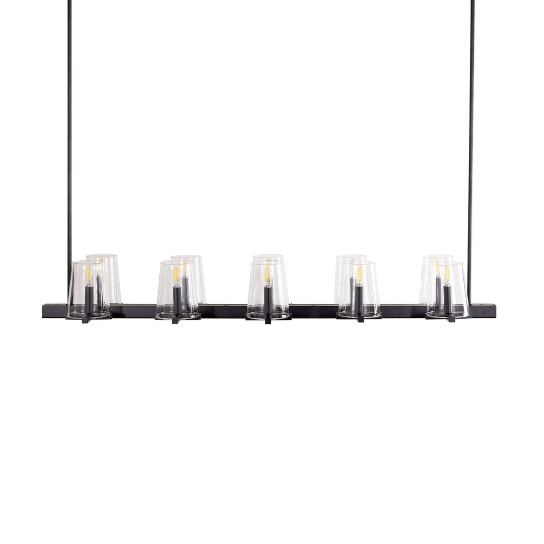Cleo LED 10-Light Linear Pendant by Russell - view 3