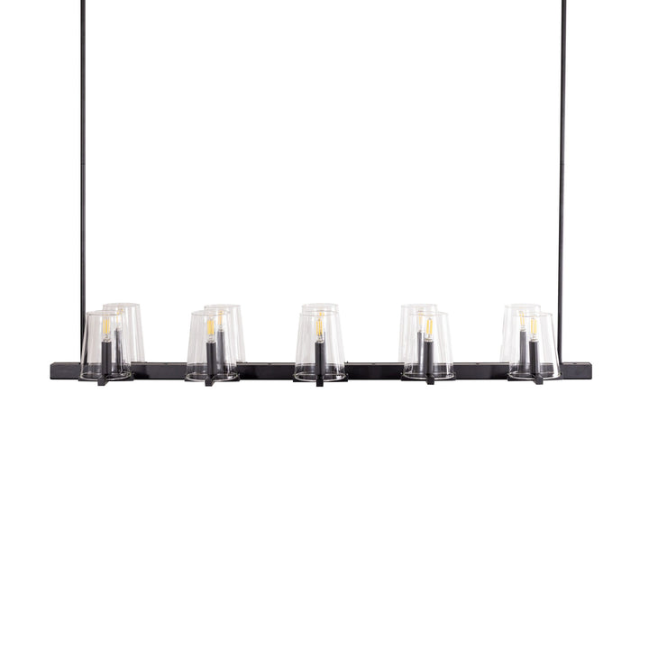 Cleo LED 10-Light Linear Pendant by Russell - view 3
