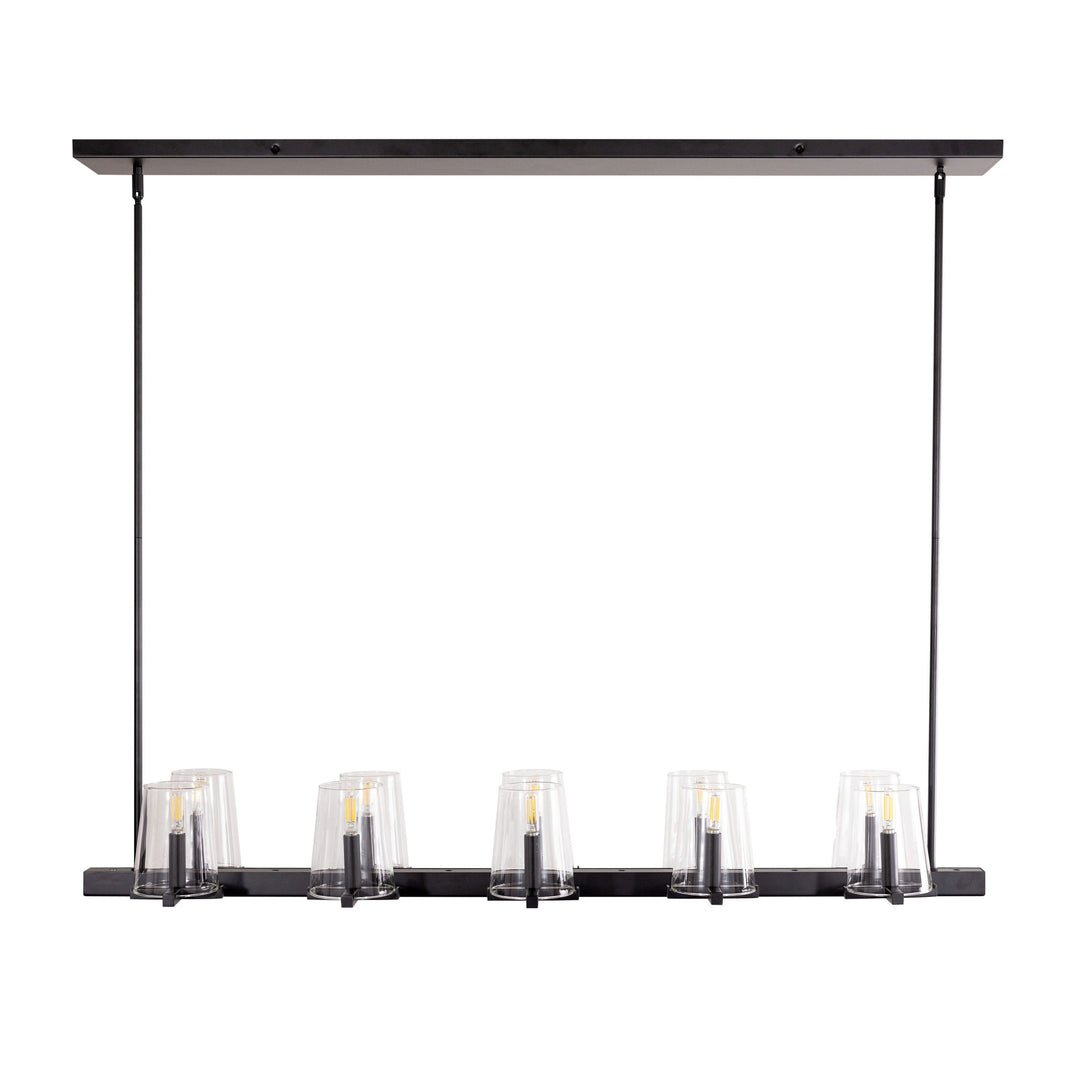Cleo LED 10-Light Linear Pendant by Russell