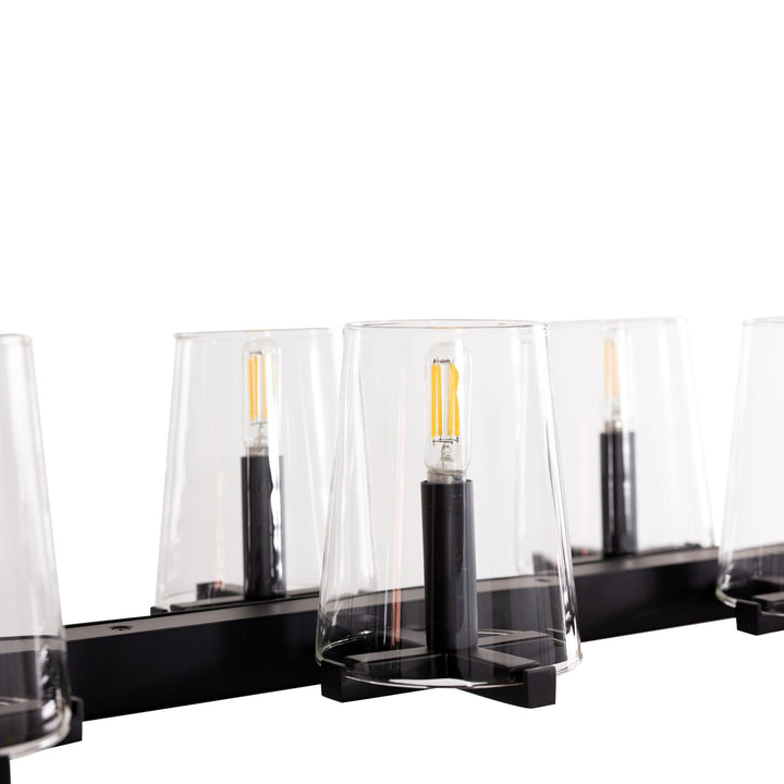 Cleo LED 10-Light Linear Pendant by Russell - view 4