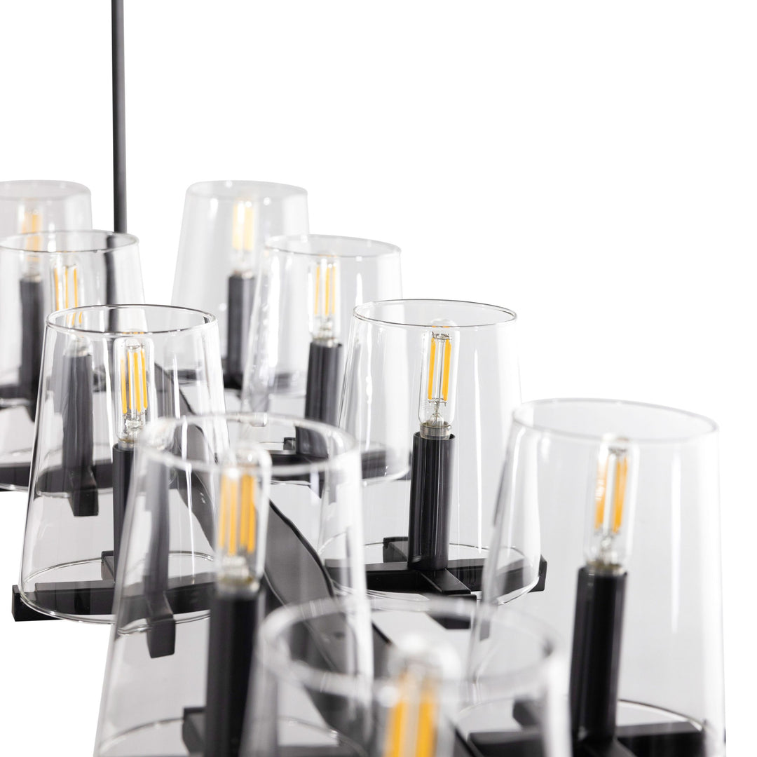 Cleo LED 10-Light Linear Pendant by Russell - view 6