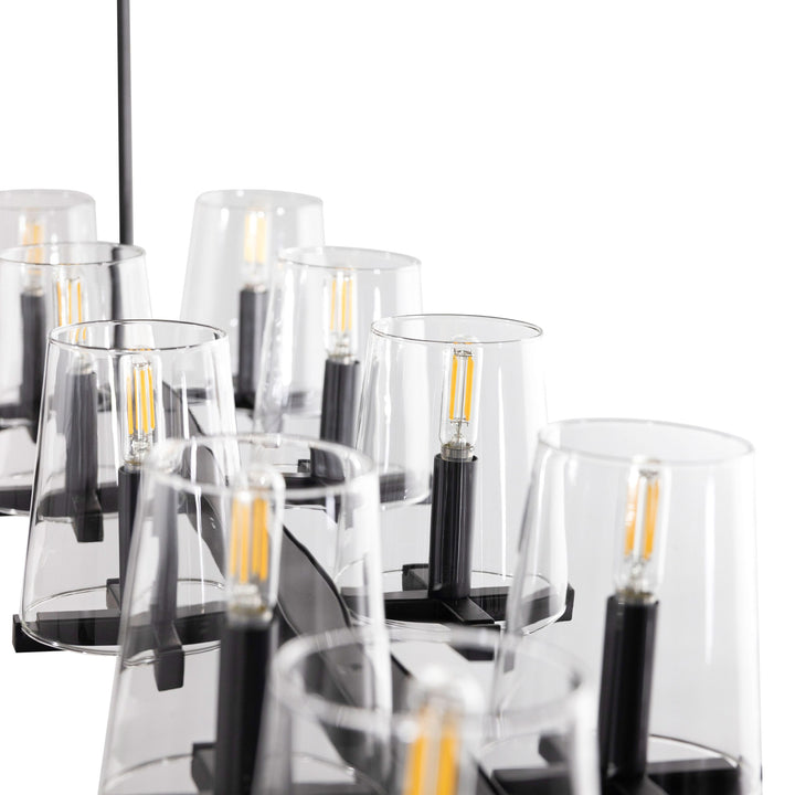 Cleo LED 10-Light Linear Pendant by Russell - view 6