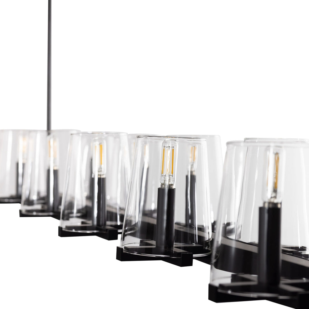 Cleo LED 10-Light Linear Pendant by Russell - view 7