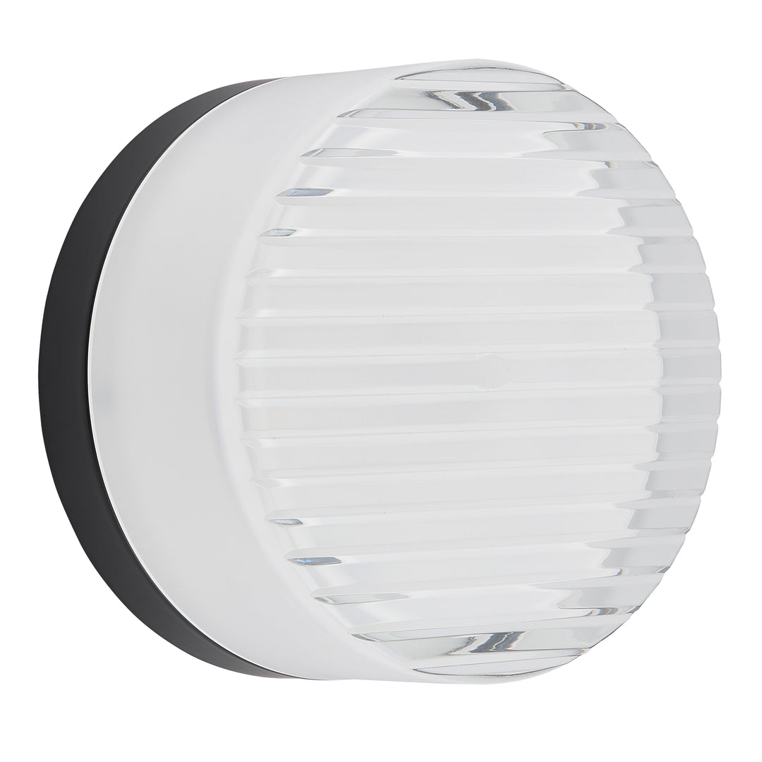 Lucia 15W Outdoor Wall Sconce in Matte Black by Dainolite