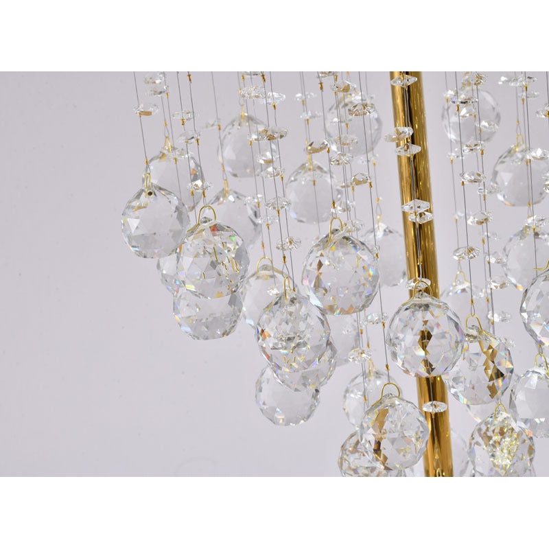 Framed Table Lamp with Clear Hanging Crystals by Bethel - view 12