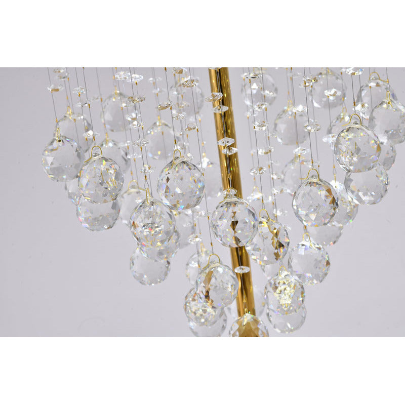Framed Table Lamp with Clear Hanging Crystals by Bethel - view 14
