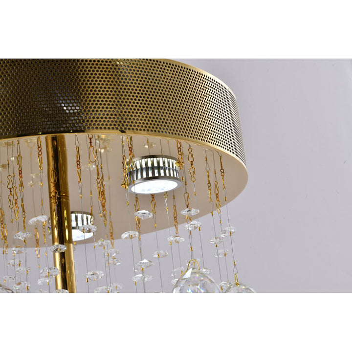 Framed Table Lamp with Clear Hanging Crystals by Bethel - view 15