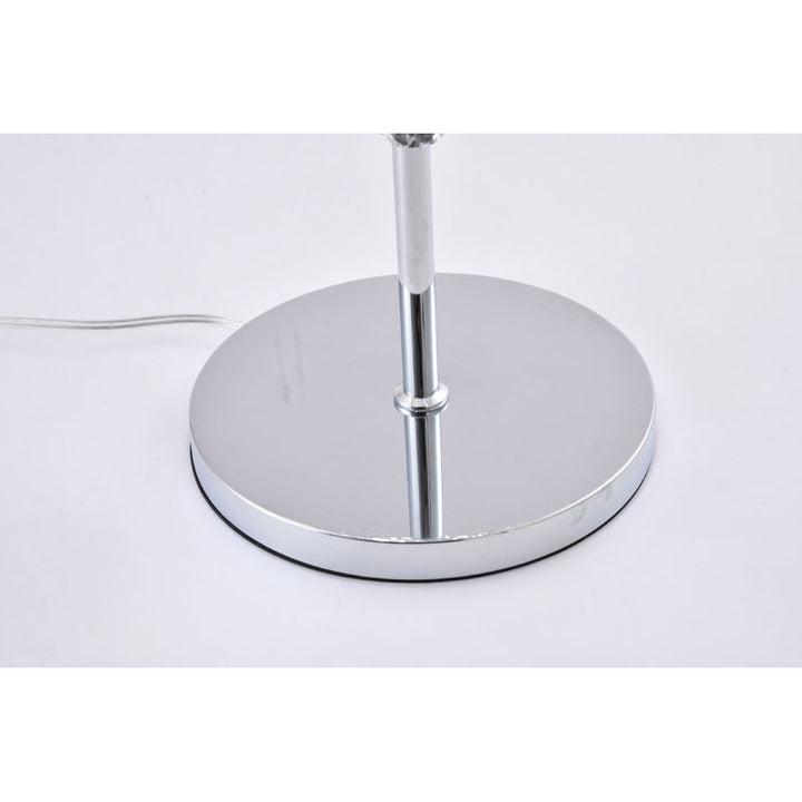 Framed Table Lamp with Clear Hanging Crystals by Bethel - view 3