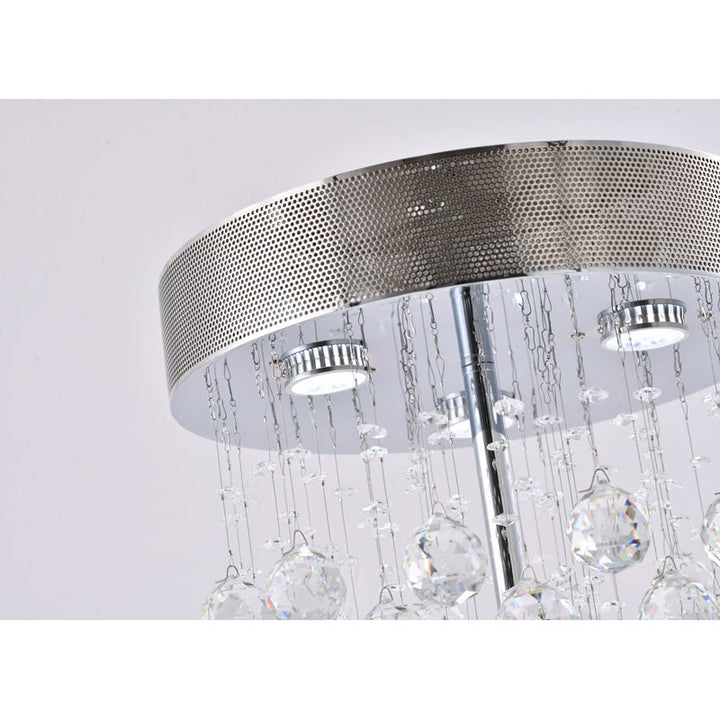 Framed Table Lamp with Clear Hanging Crystals by Bethel - view 4