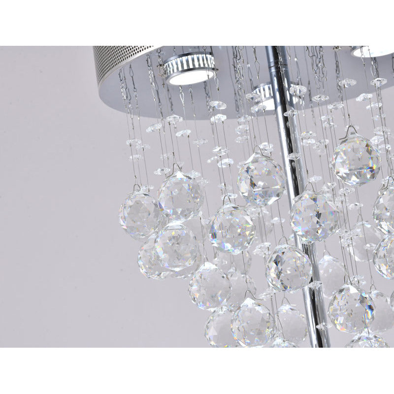 Framed Table Lamp with Clear Hanging Crystals by Bethel - view 5