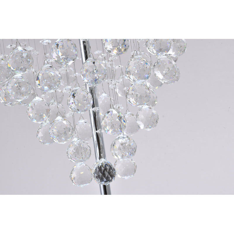 Framed Table Lamp with Clear Hanging Crystals by Bethel - view 6