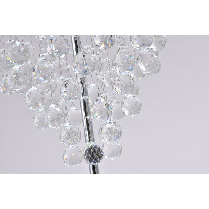 Framed Table Lamp with Clear Hanging Crystals by Bethel - view 6