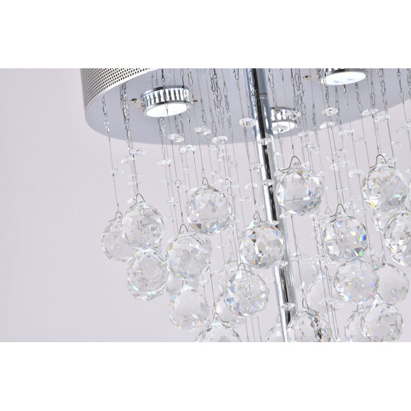 Framed Table Lamp with Clear Hanging Crystals by Bethel - view 7