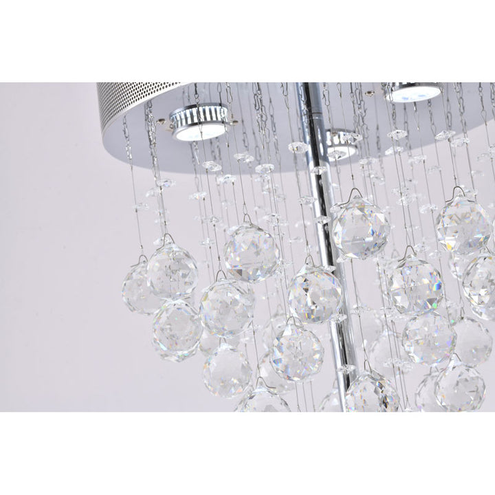 Framed Table Lamp with Clear Hanging Crystals by Bethel - view 7