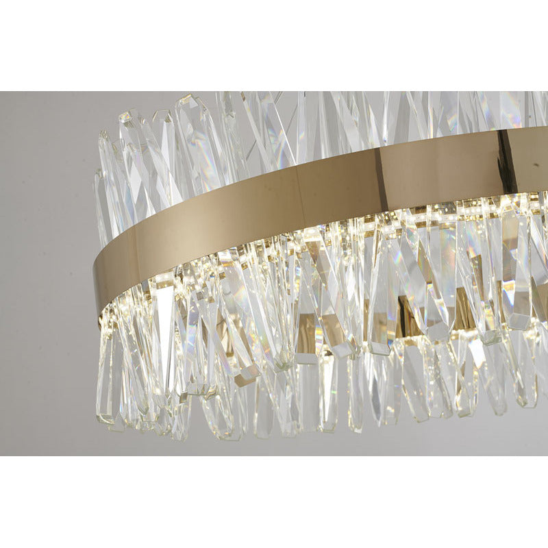 Rectangular Frame Chandelier with Clear Crystals (LX61) by Bethel - view 10