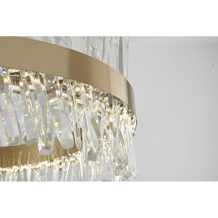 Rectangular Frame Chandelier with Clear Crystals (LX61) by Bethel - view 11