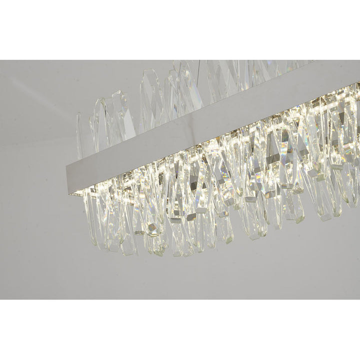 Rectangular Frame Chandelier with Clear Crystals (LX61) by Bethel - view 20