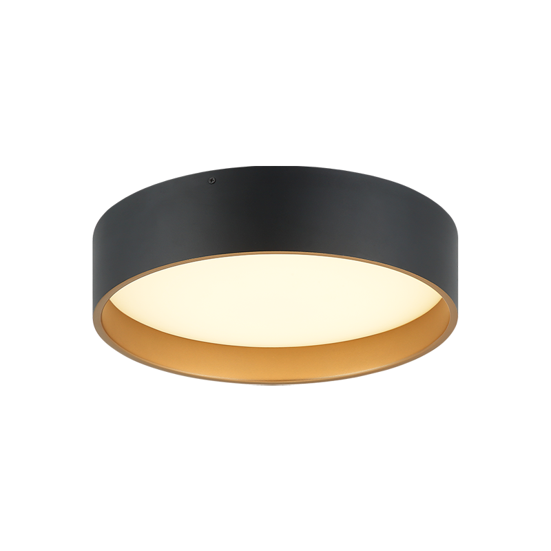 LED Steel Frame with White Acrylic Diffuser Two Tone Flush Mount 3CCT