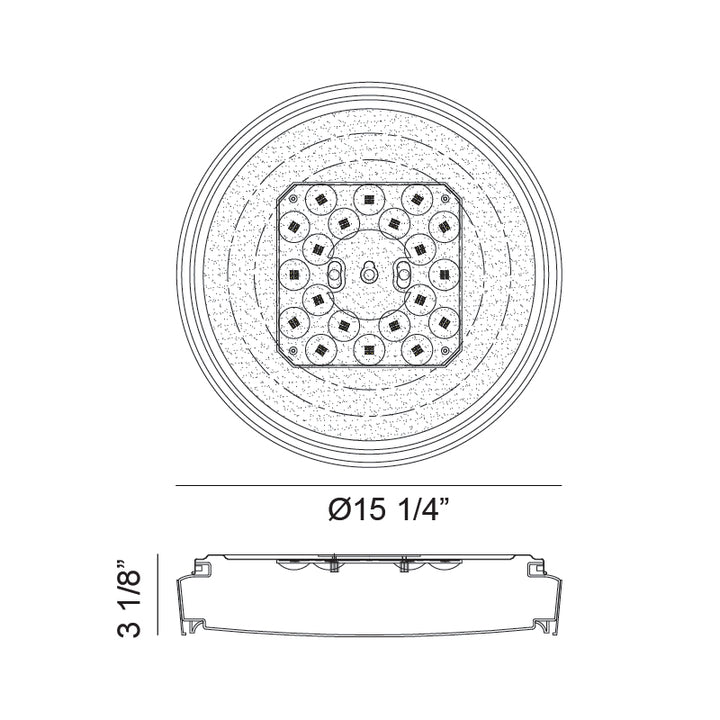 Alamus - LED 1 Light Flush Mount by Matteo Lighting - view 3
