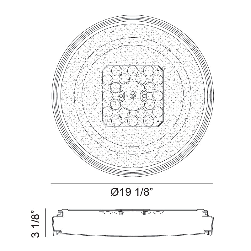 Alamus - LED 1 Light Flush Mount by Matteo Lighting - view 4